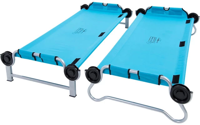 Disc-O-Bed Kid-O-Bunk Kinder Camping Stockbett Inkl. Seitentaschen Rot / Silber – Bild 2