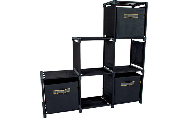Bo-Camp Industrial Zwart Kommode Inkl. 3 Aufbewahrungsboxen