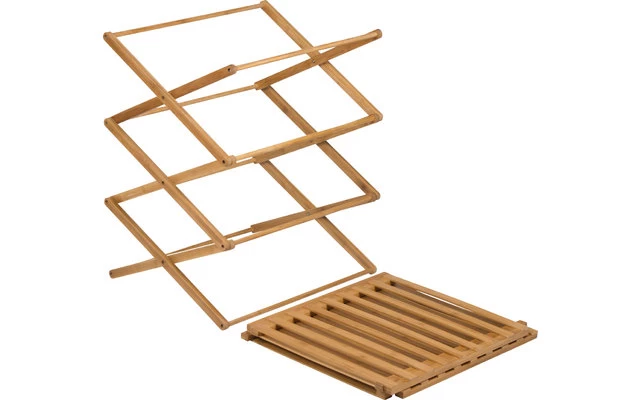 Bo-Camp Urban Outdoor Fitzroy Bambus Faltschrank 4 Fächer – Bild 2