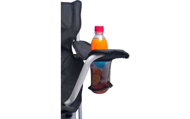 Basic Nature Travelchair Komfort Faltstuhl Schwarz – Bild 2