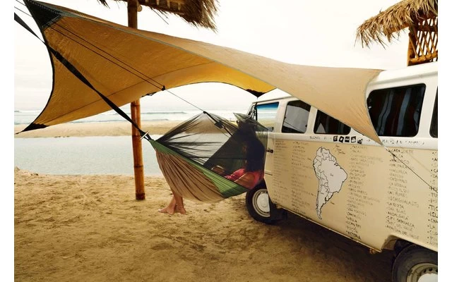 Amazonas Hängematte Adventure Moskito Thermo Grün/braun – Bild 5