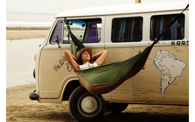 Amazonas Hängematte Adventure Moskito Thermo Grün/braun – Bild 6