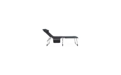 Crespo AA-363 Lounger Air Elite Liegestuhl Dunkelgrau