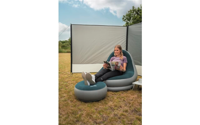 Easy Camp Comfy Lounge Set 2 Teilig Campingsessel Mit Fußablage Aufblasbar – Bild 3