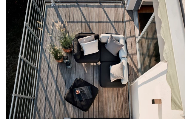 One Bar Element 2 I-Rückenlehnenbezug Dark Grey